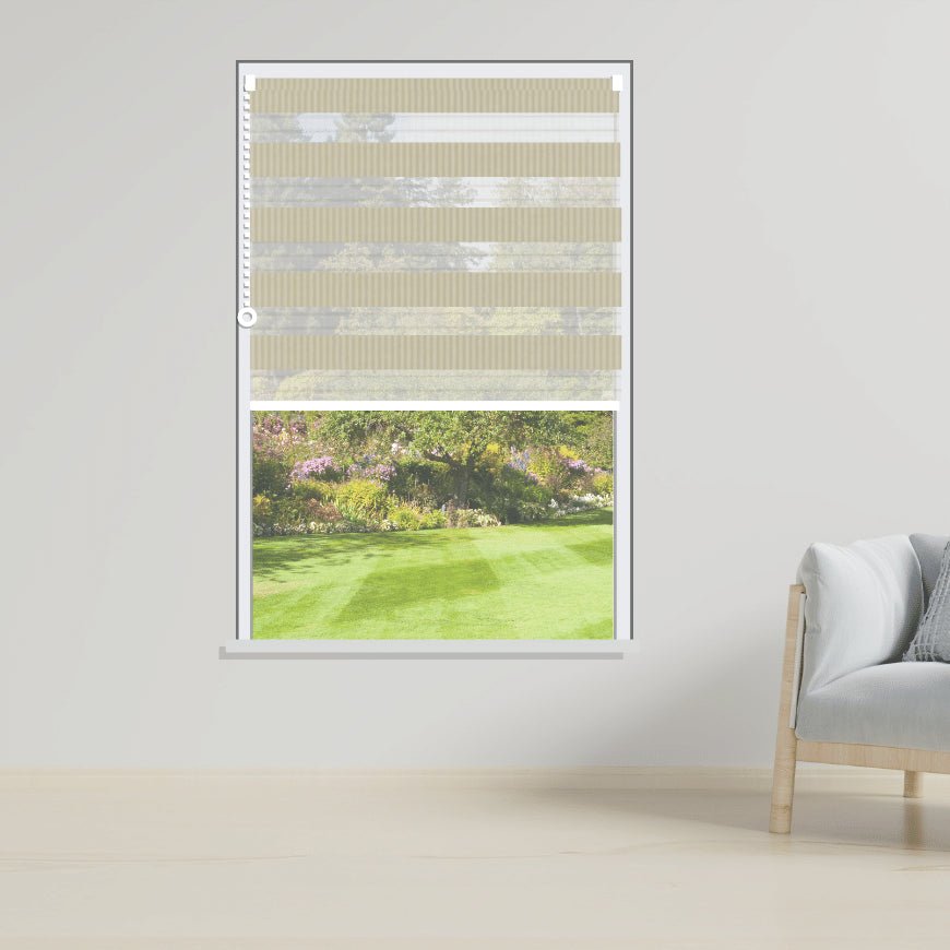 Day and Night Roller Blinds Duel ivory-1303 - Manor Interiors