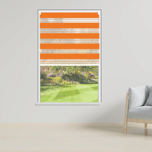 Day and Night Roller Blinds Duel Pumpkin-1802 - Manor Interiors