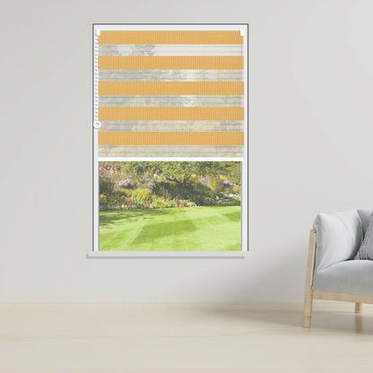 Day and Night Roller Blinds Duel Orange-1803 - Manor Interiors