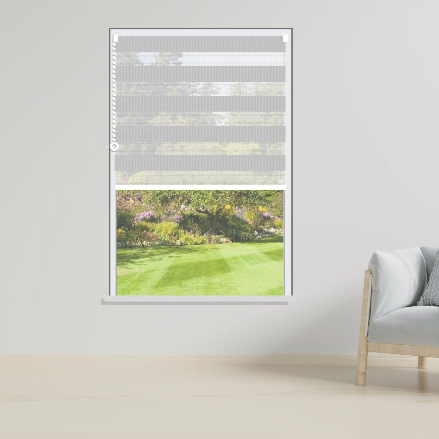 Day and Night Roller Blinds Duel Silver-1821 - Manor Interiors
