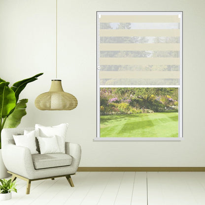 Day and Night Roller Blinds Ninfeo Ecru 1102 - Manor Interiors