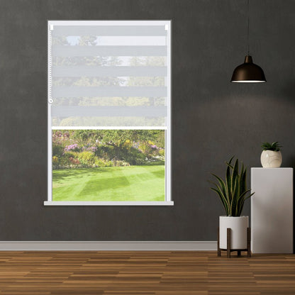 Day and Night Roller Blinds Nuit White 1601 Dim-Out - Manor Interiors