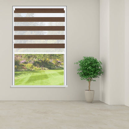 Day and Night Roller Blinds Songes Mocha-2305 - Manor Interiors